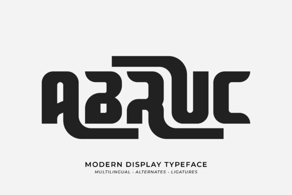 Abruc: The Modern Display Font That Commands Attention