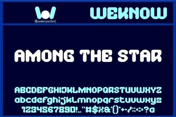 Among the Star: A Futuristic Font for Bold Brands