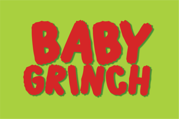 Baby Grinch: The Quirky Cartoon Font for Playful Design