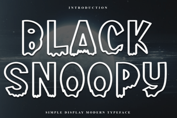 Black Snoopy: The Playful, Melting Display Typeface for Modern Design