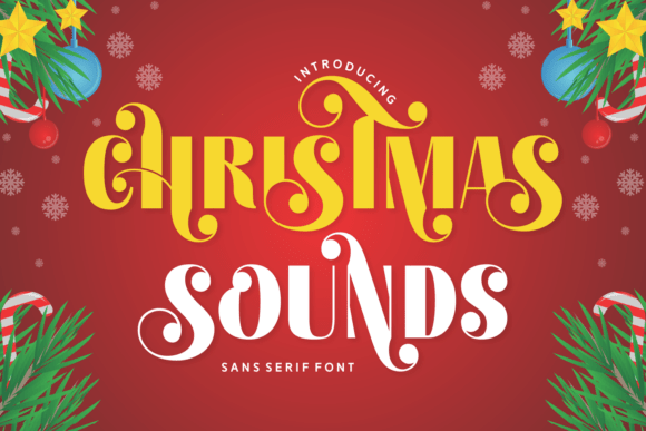 Christmas Sounds: A Festive Display Font for Winter Projects