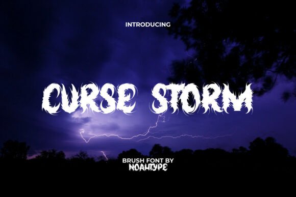 Curse Storm Font: Unleashing Raw Energy in Modern Graphic Design