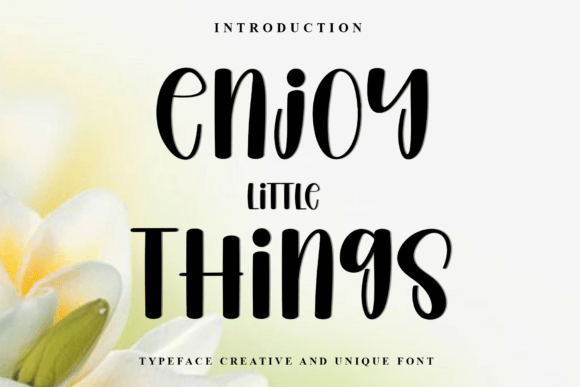 Enjoy Little Things: A Festive Typeface for Holiday Design