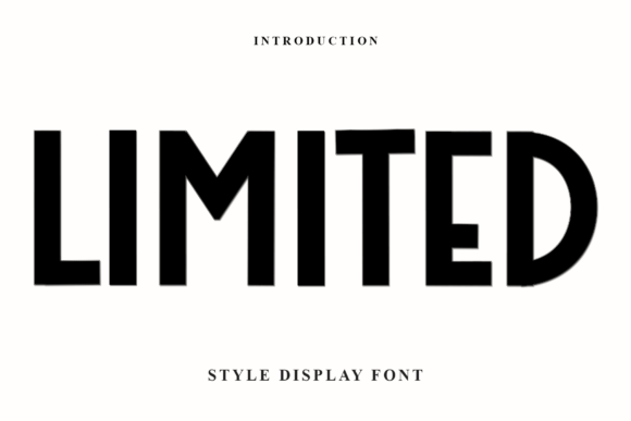Exploring the Unique Beauty and Versatility of the Limited Font
