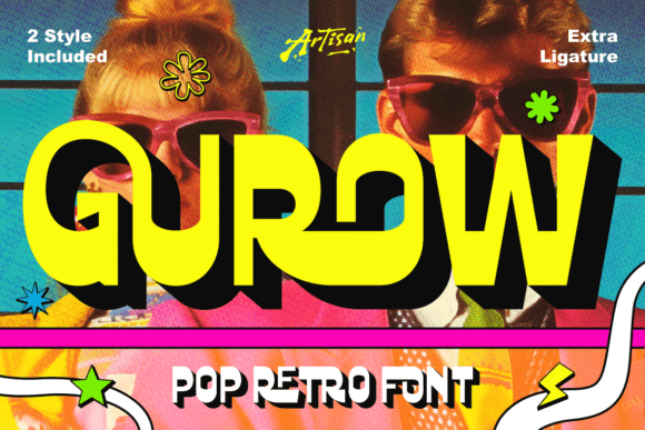 Gurow: A Bold Retro Font for Modern Designers