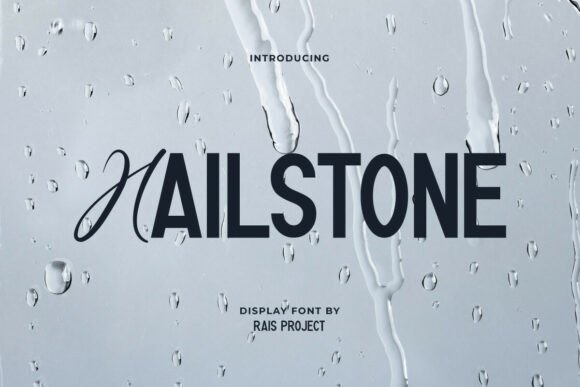 Hailstone: A Modern Display Font for Versatile Branding and Design
