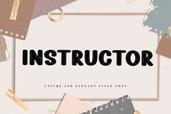Instructor: A Festive Typeface for Holiday Magic