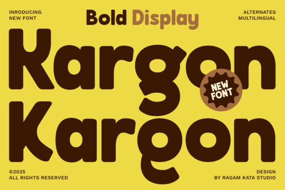 Kargon: The Chunky, Friendly Display Typeface