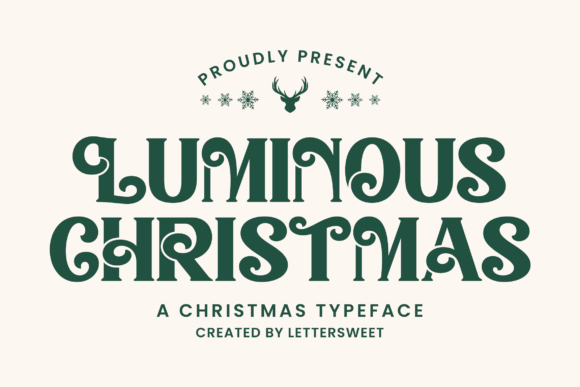 Luminous Christmas: A Typeface That Brings Warmth to Holiday Design