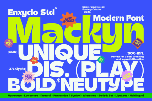 Mackyn: A Bold Display Font for Strategic Brand Implementation