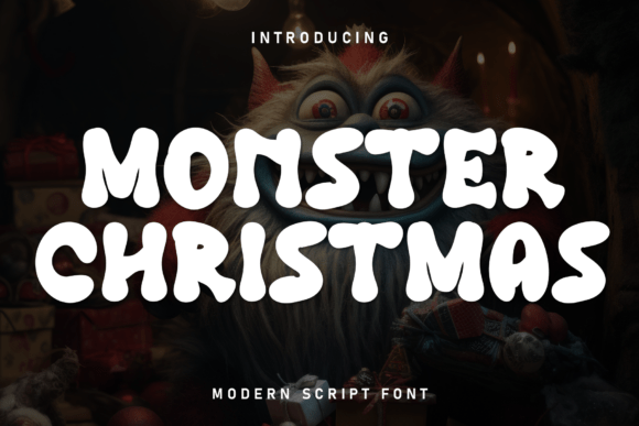 Monster Christmas: The Bubbly Display Font Bringing Youth and Joy to Modern Design