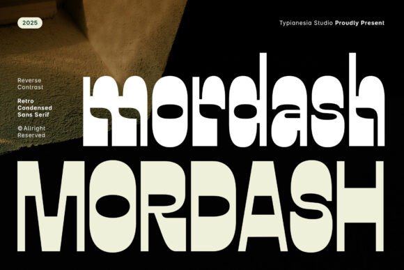 Mordash: Mastering the Bold Retro Condensed Tall Reverse Contrast Aesthetic