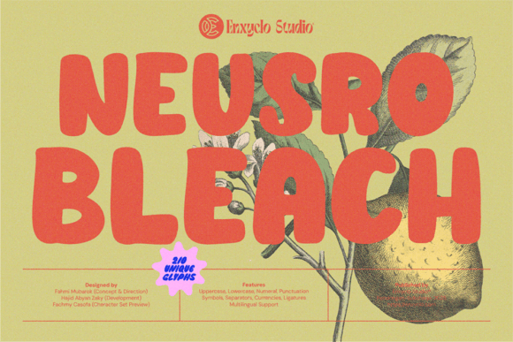 Neusro Bleach: The Ultimate Bubble Font for Playful and Bold Design