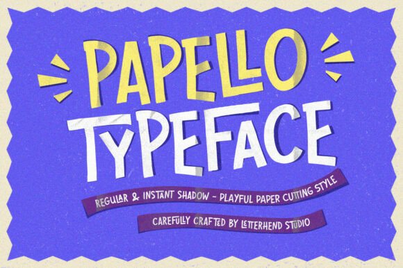 Papello: A Playful Display Font with Paper-Cut Artistry
