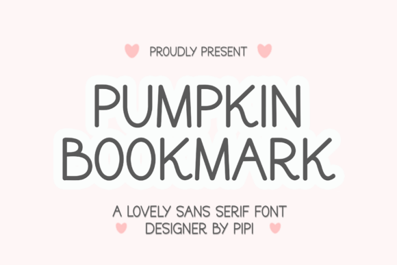 Pumpkin Bookmark: A Soft Sans Serif for Clean Design