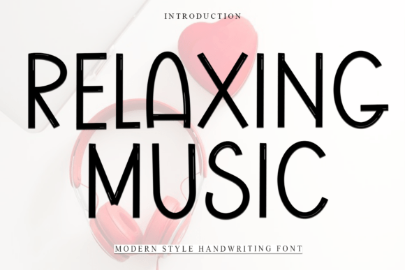 Relaxing Music: A Soft, Unique Typeface for Creative Projects