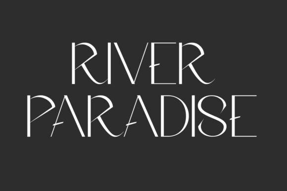 River Paradise: A Critical Evaluation of High-Contrast Art Deco Typography