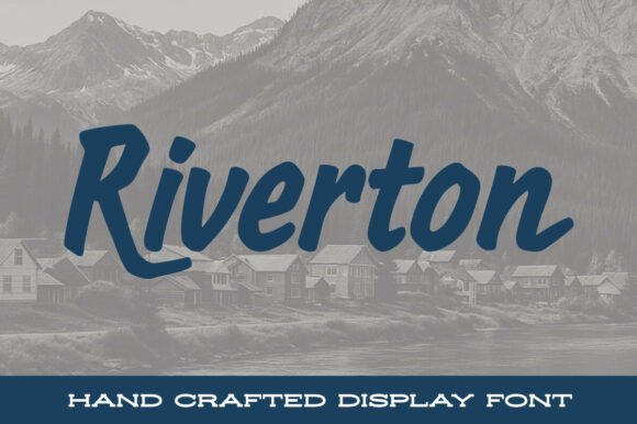 Riverton: A Bold, Hand-Crafted Display Font