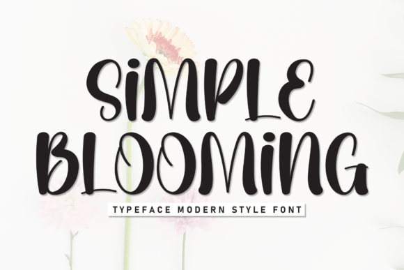 Simple Blooming: A Handwritten Display Font for Joyful Design
