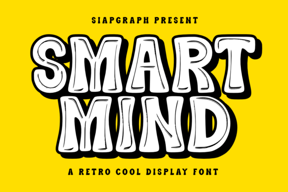 Smart Mind: A Retro Groovy Font for Creative Projects