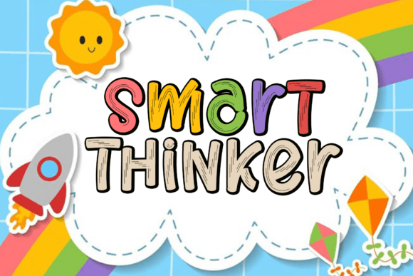 Smart Thinker: A Whimsical Font for Curious Minds