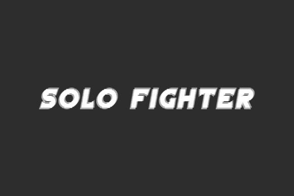 Solo Fighter: A Bold Display Font for High-Impact Designs