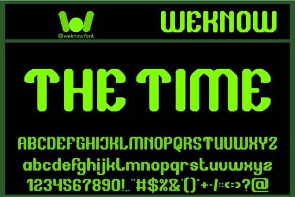 The Time: A Futuristic Font for Modern Design Needs