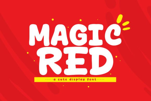 Unlocking Playful Creativity with the Magic Red Display Font