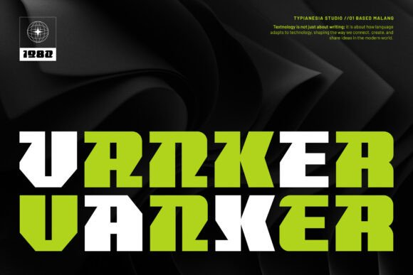 Vanker: The Bold, Geometric Typeface for a Futuristic Digital Era